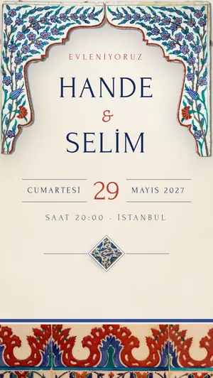 İznik Çini şablonu